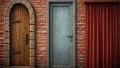 どのドアを開けますか?性格タイプがわかる心理テスト